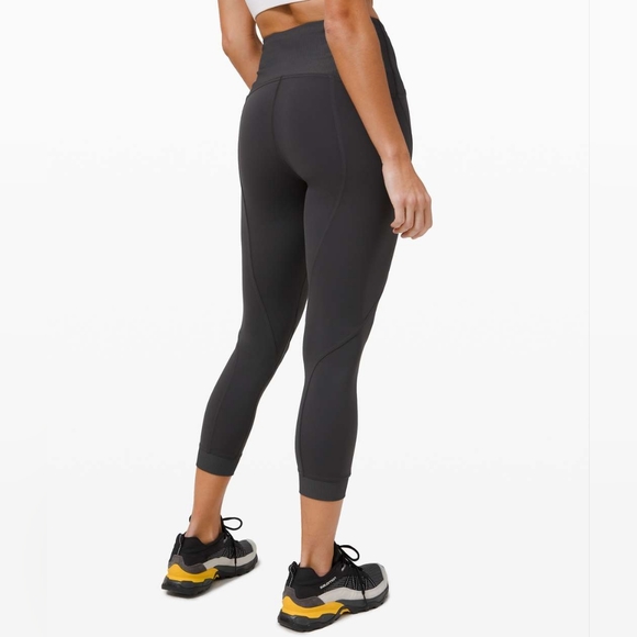 Lululemon Train Free High Rise Crop 23" Graphite Grey NWT Size 4 - Picture 3 of 8